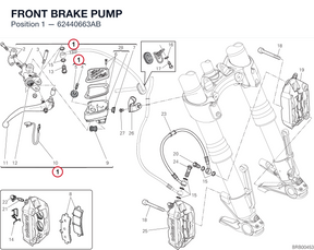 FRONT BRAKE PUMP 62440663AB diagram position