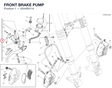 FRONT BRAKE PUMP 62440911A diagram position