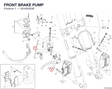 FRONT BRAKE PUMP 62440953B diagram position