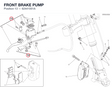 FRONT BRAKE PUMP 62441051A diagram position