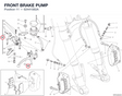 FRONT BRAKE PUMP 62441082A diagram position
