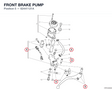 FRONT BRAKE PUMP 62441121A diagram position