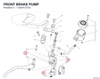 FRONT BRAKE PUMP 62441272A diagram position
