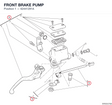 FRONT BRAKE PUMP 62441291A diagram position
