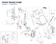 FRONT BRAKE PUMP 62441431A diagram position