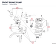 FRONT BRAKE PUMP 62441481A diagram position