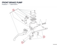 FRONT BRAKE PUMP 62441501A diagram position