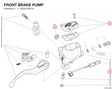 FRONT BRAKE PUMP 62441851A diagram position