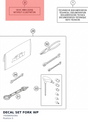 Diagram preview: DECAL SET FORK WP (70008092000)