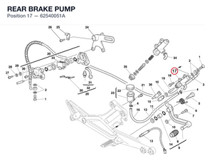 REAR BRAKE PUMP 62540051A diagram position
