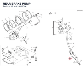 REAR BRAKE PUMP 62540251A diagram position