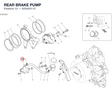 REAR BRAKE PUMP 62540311C diagram position