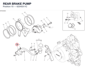 REAR BRAKE PUMP 62540311C diagram position
