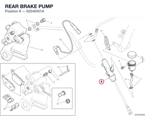 REAR BRAKE PUMP 62540451A diagram position