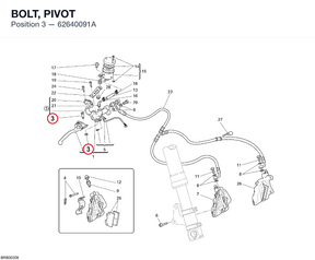 BOLT, PIVOT 62640091A diagram position
