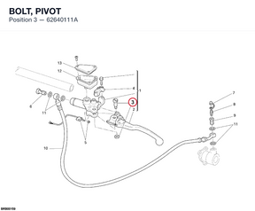 BOLT, PIVOT 62640111A diagram position