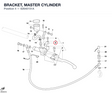 BRACKET, MASTER CYLINDER 62640151A diagram position