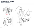 LEVER, FRONT BRAKE 62640411A diagram position