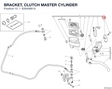 BRACKET, CLUTCH MASTER CYLINDER 62640661A diagram position