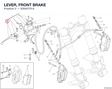 LEVER, FRONT BRAKE 62640701A diagram position