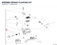 BREMBO BRAKE FLOATING KIT 62641401A diagram position