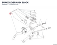 BRAKE LEVER ASSY BLACK 62641511AA diagram position
