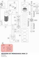 Diagram preview: REVISION KIT MONOSHOCK MINI 17 (RP10004)