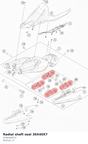 Diagram preview: Radial shaft seal 30X40X7 (0760304073)