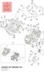 Diagram preview: GASKET KIT ENGINE CPL. (61230099100)
