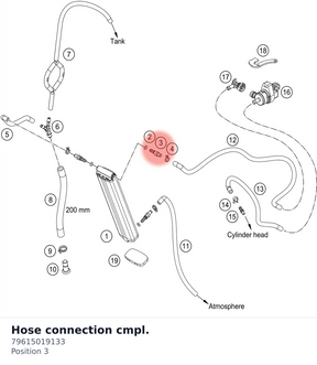 Diagram preview: Hose connection cmpl. (79615019133)
