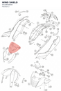 Diagram preview: WIND SHIELD (90108008000)