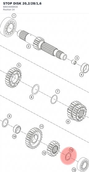 Diagram preview: STOP DISK 20,2/28/1,6 (60033040016)