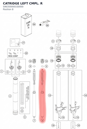 Diagram preview: CATRIDGE LEFT CMPL. R (S963500001S0000)