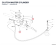 CLUTCH MASTER CYLINDER 63040241A diagram position