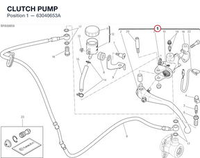 CLUTCH PUMP 63040653A diagram position