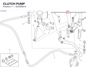 CLUTCH PUMP 63040661A diagram position