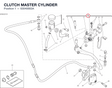 CLUTCH MASTER CYLINDER 63040663A diagram position
