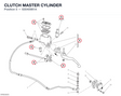 CLUTCH MASTER CYLINDER 63040981A diagram position
