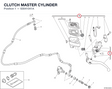 CLUTCH MASTER CYLINDER 63041041A diagram position