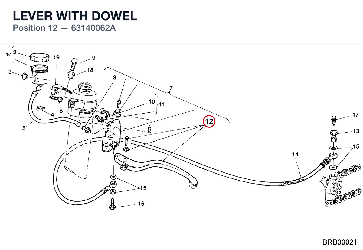LEVER WITH DOWEL