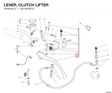 LEVER, CLUTCH LIFTER 63140461A diagram position