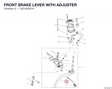 FRONT BRAKE LEVER WITH ADJUSTER 63140521A diagram position