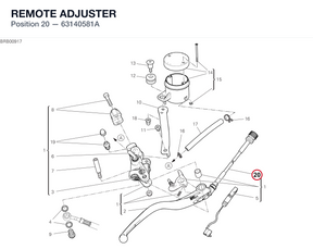 REMOTE ADJUSTER 63140581A diagram position