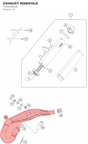 Diagram preview: EXHAUST MANIFOLD (72505009000)