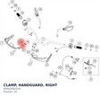 Diagram preview: CLAMP, HANDGUARD, RIGHT (95802081010)