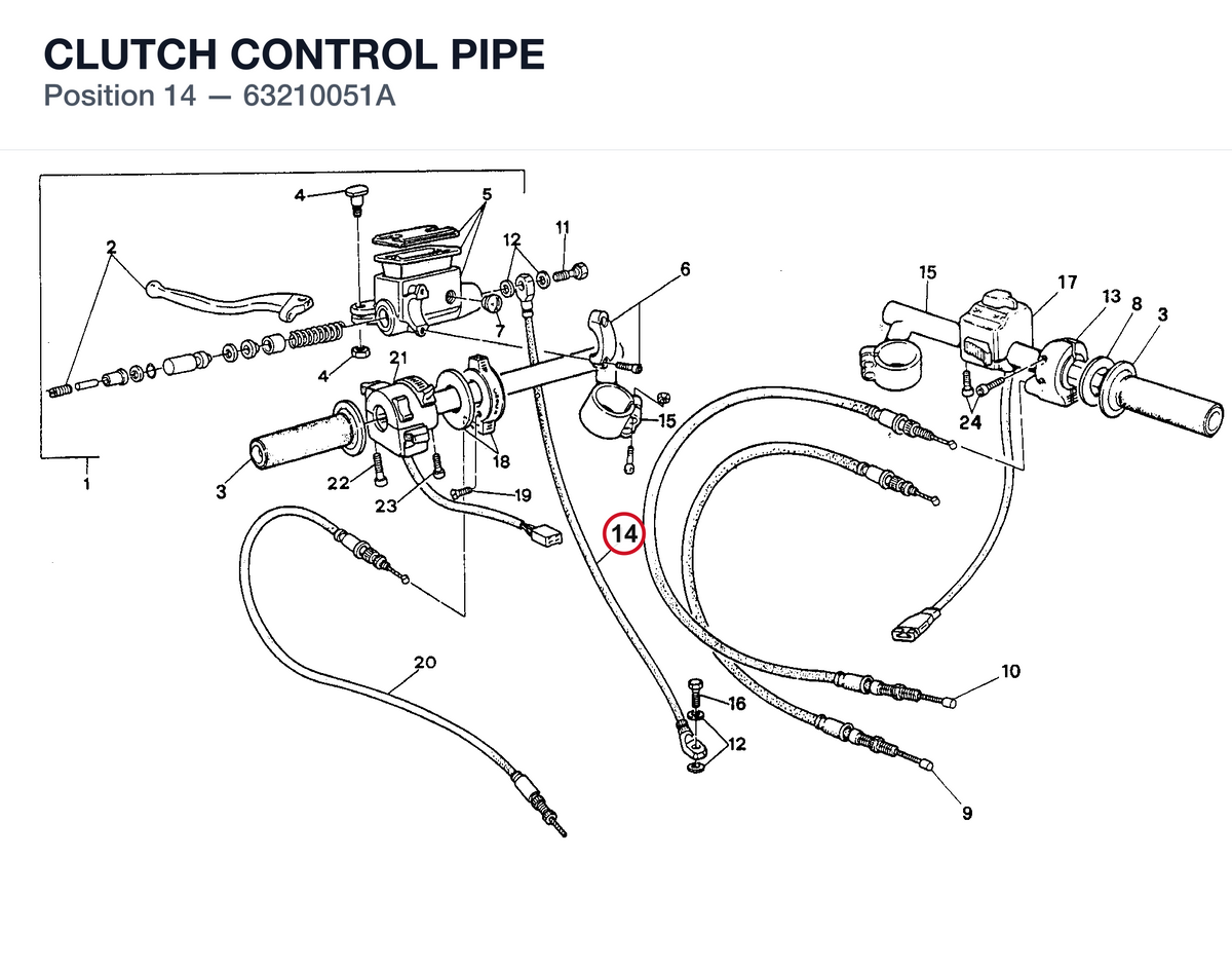 CLUTCH CONTROL PIPE