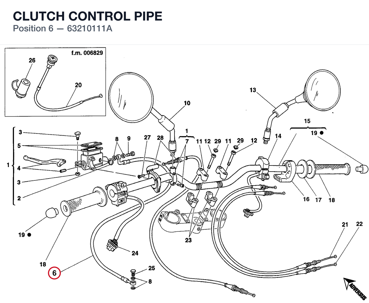 CLUTCH CONTROL PIPE