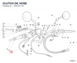 CLUTCH OIL HOSE 63210171D diagram position