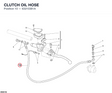 CLUTCH OIL HOSE 63210381A diagram position