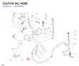CLUTCH OIL HOSE 63210401A diagram position